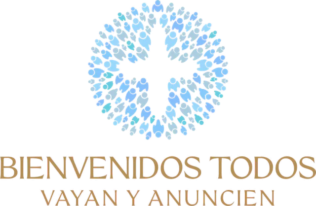 Logo oficial de la visita del Papa: Bienvenidos todos, vayan y anuncien
