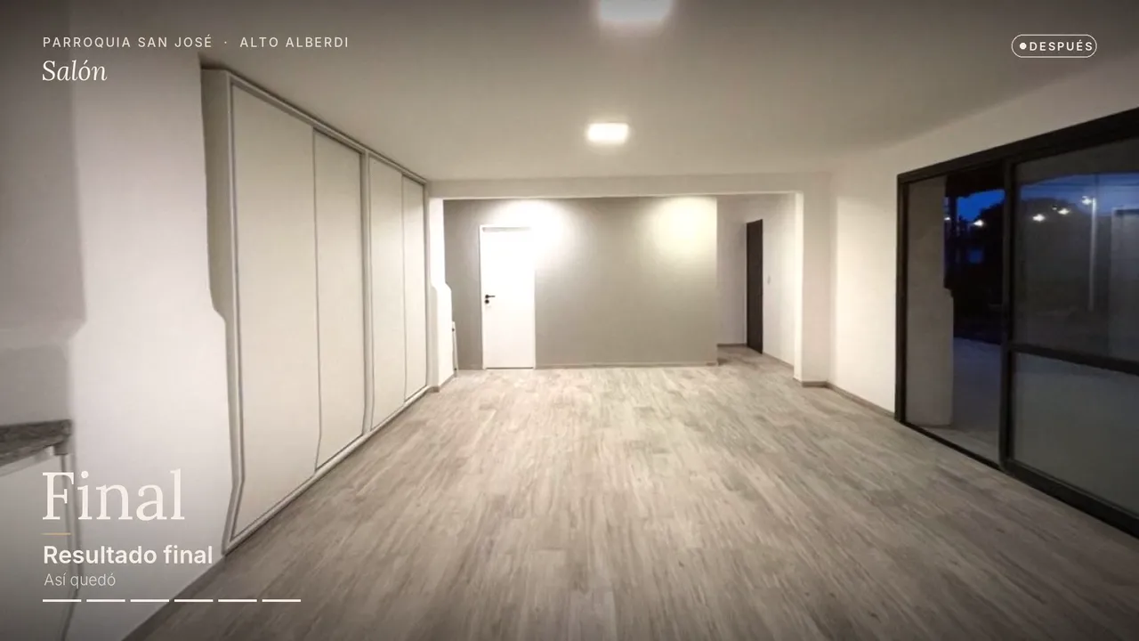 Video: así estaban el salón parroquial y su cocina, y así quedaron después de la remodelación
